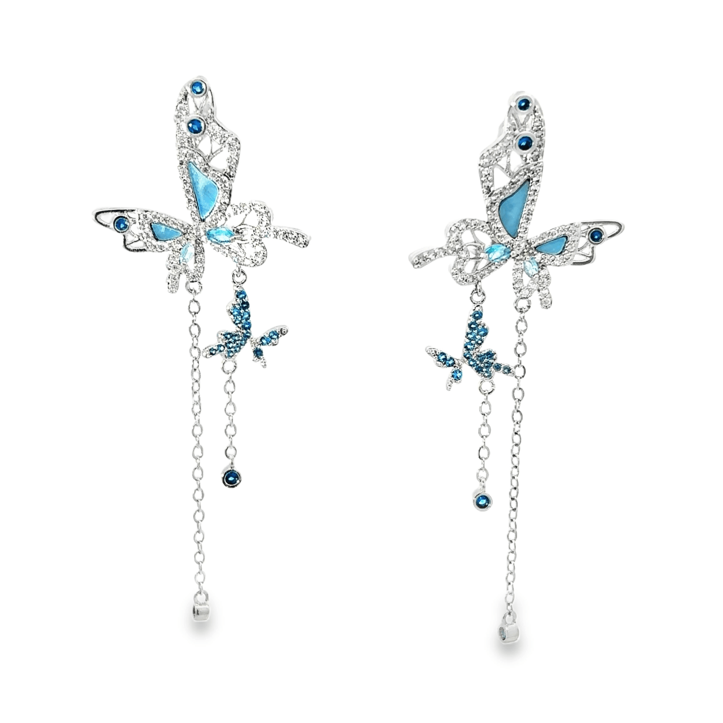 Elegant Butterfly Drop Earrings