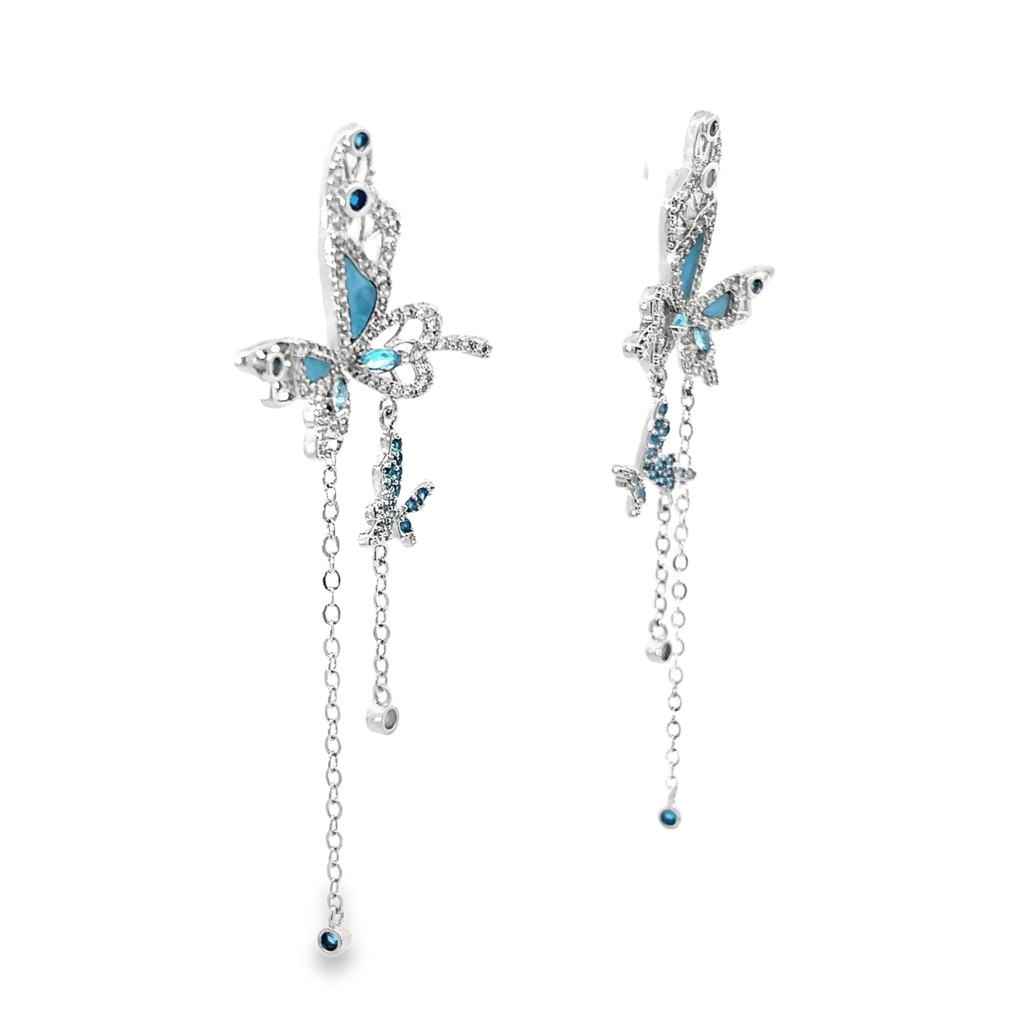 Elegant Butterfly Drop Earrings