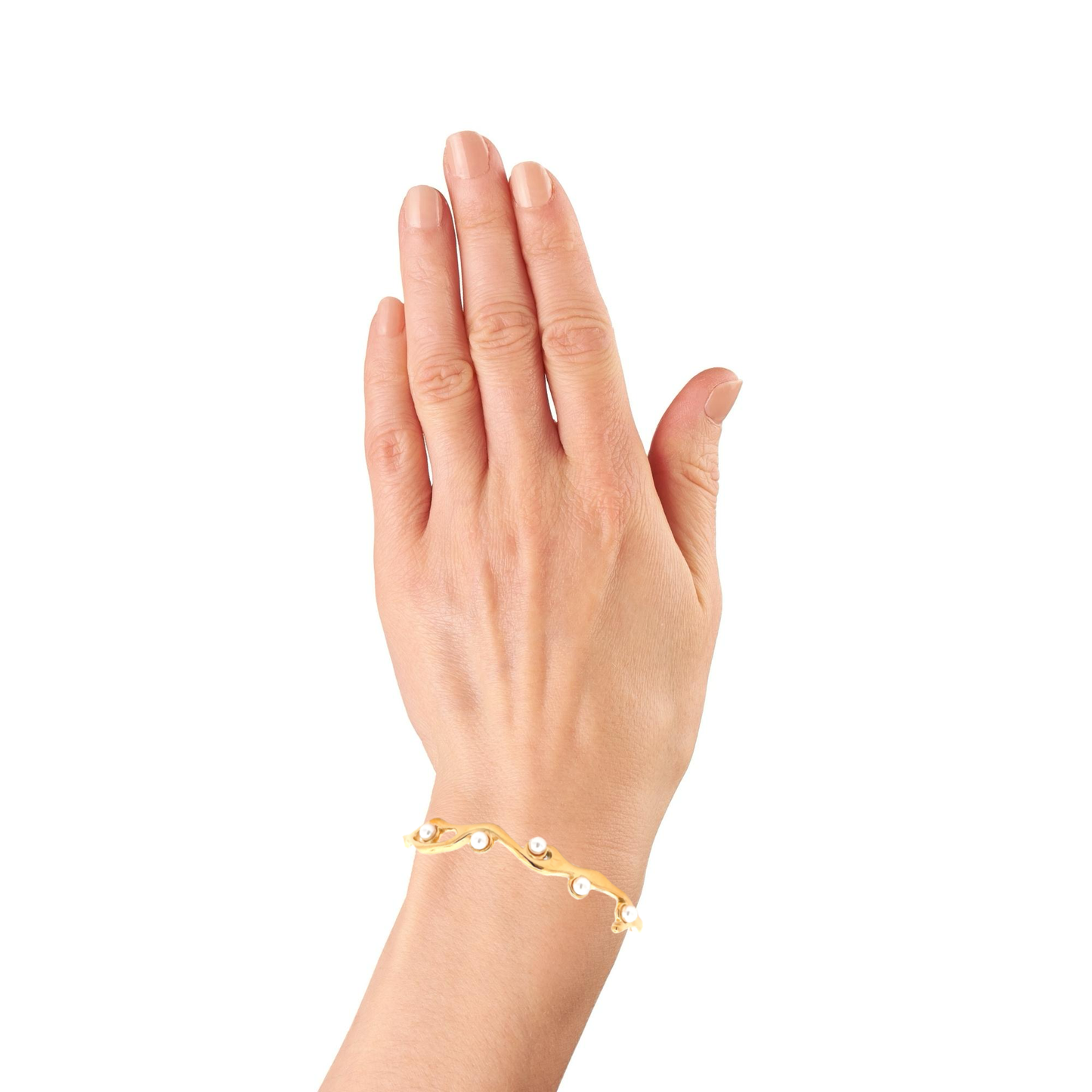Elegant Gold Wave Bracelet