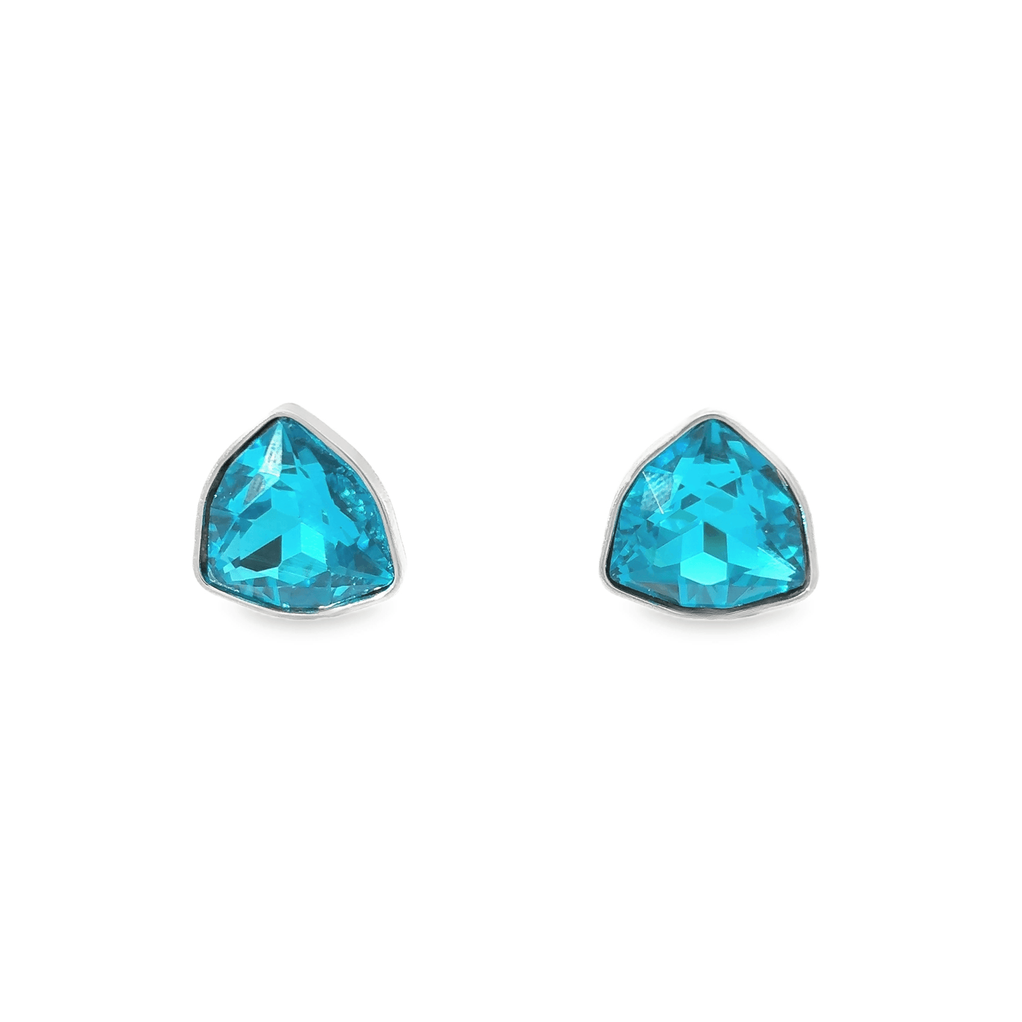 Elegant Blue Crystal Studs