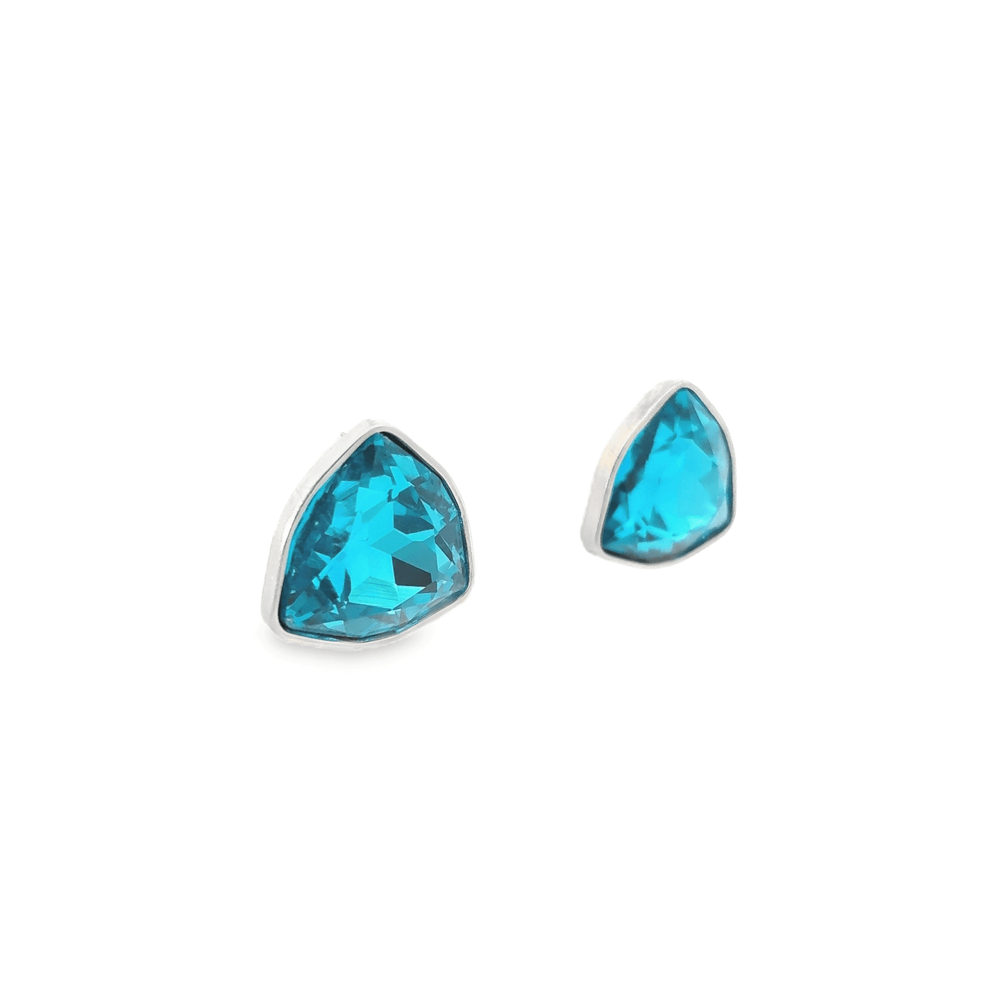 Elegant Blue Crystal Studs