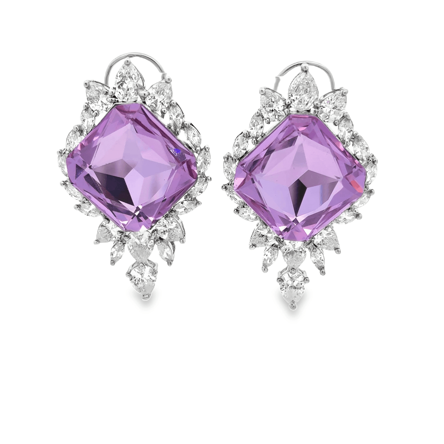 Elegant Purple Crystal Necklace
