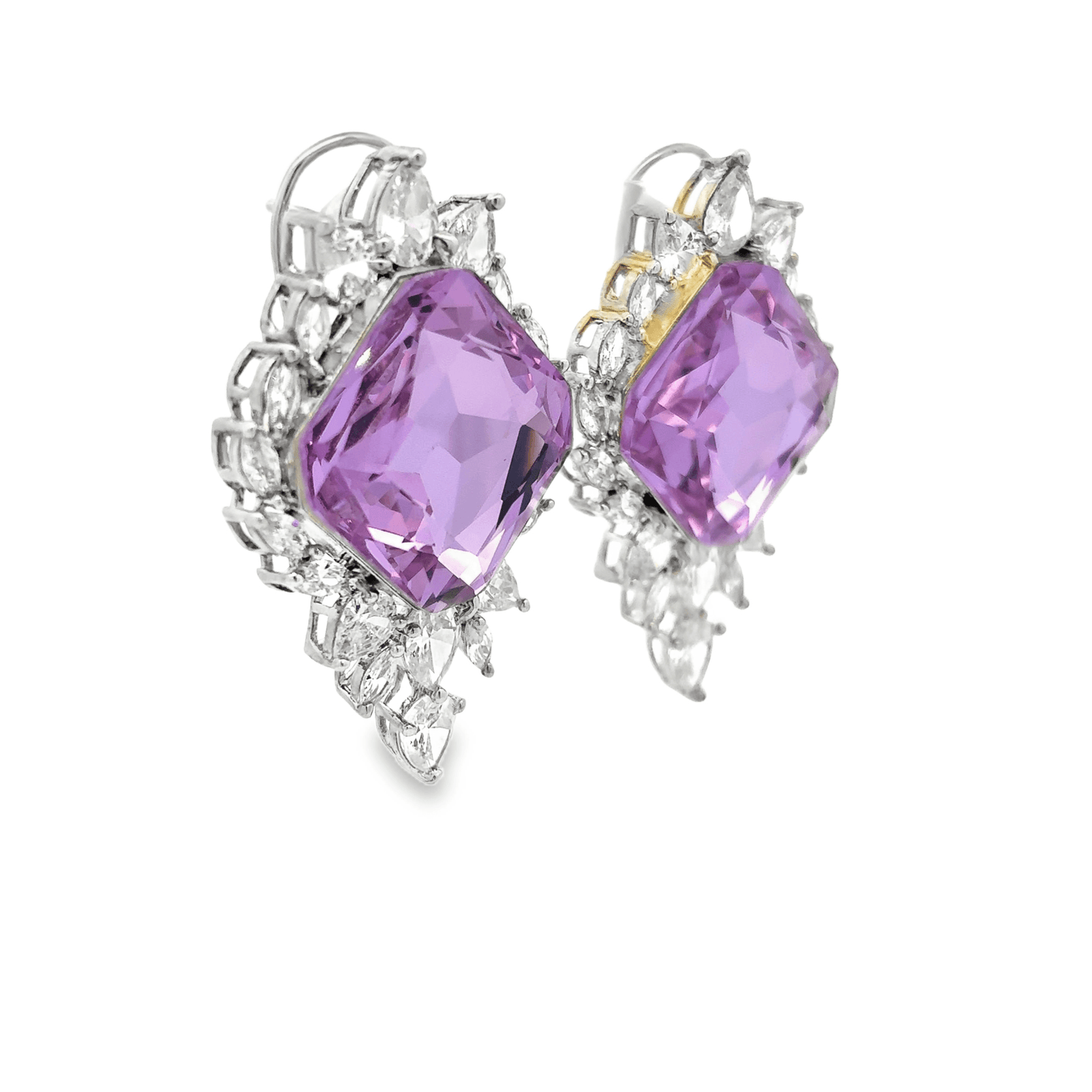 Elegant Purple Crystal Necklace