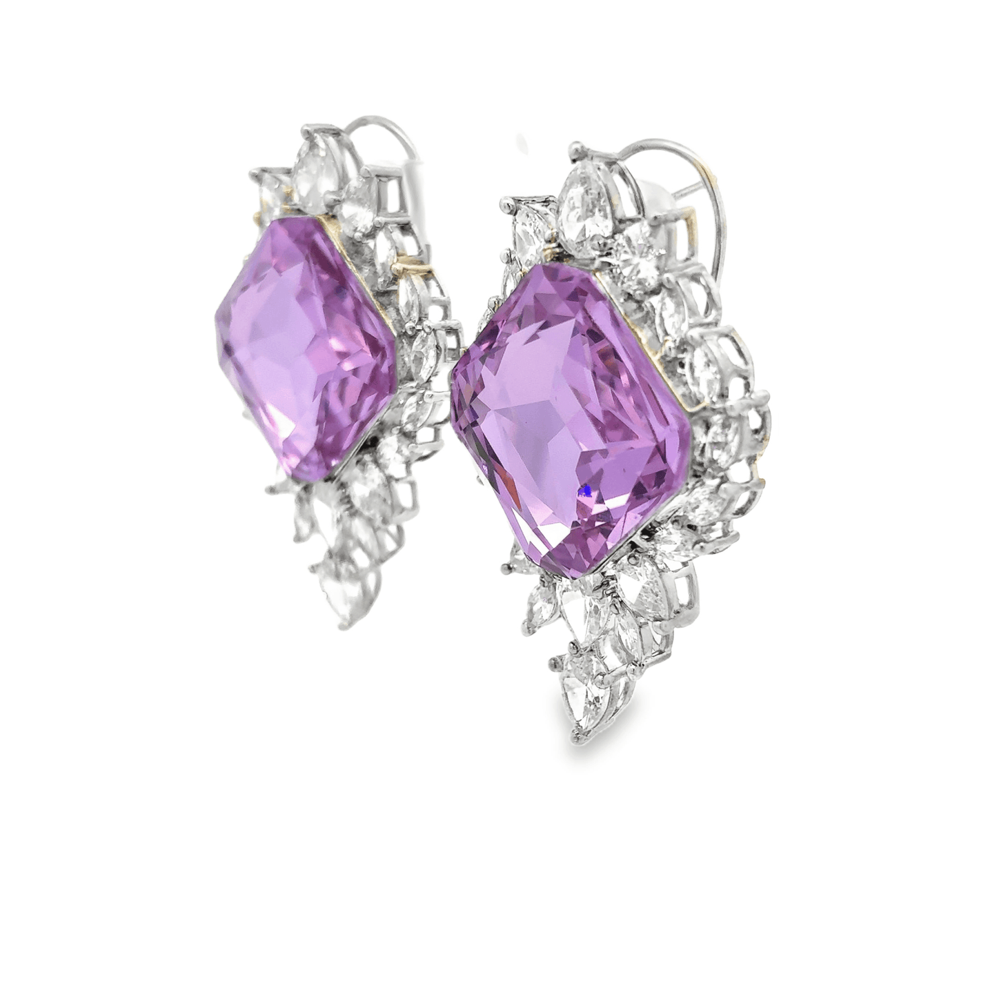 Elegant Purple Crystal Necklace