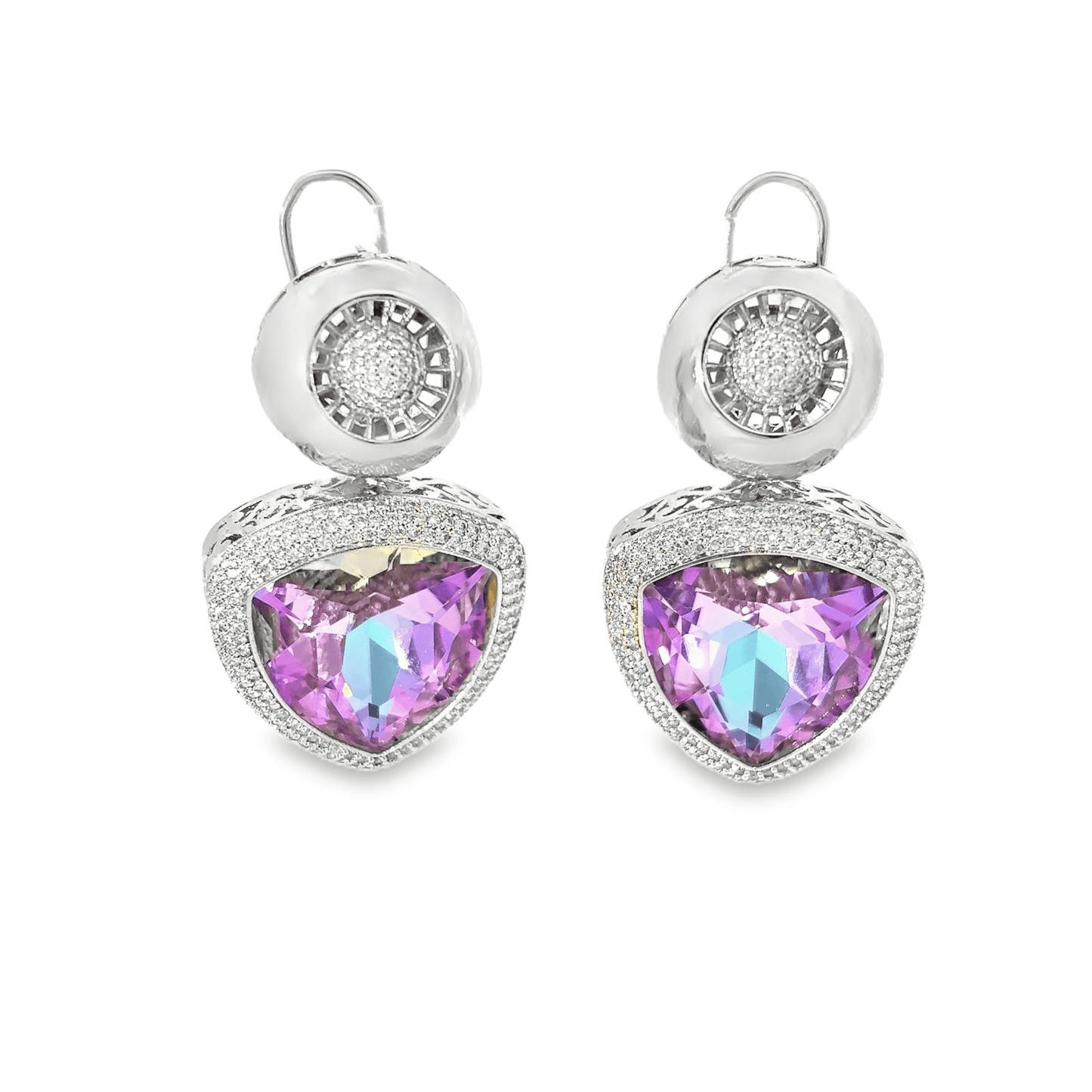 Elegant Lavender Sehrova Crystal Necklace