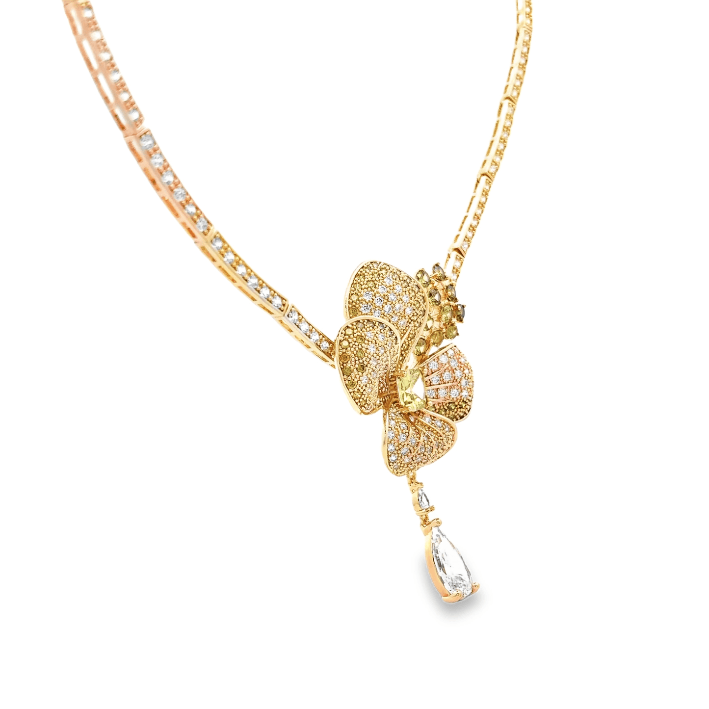 Elegant Floral Pendant Necklace