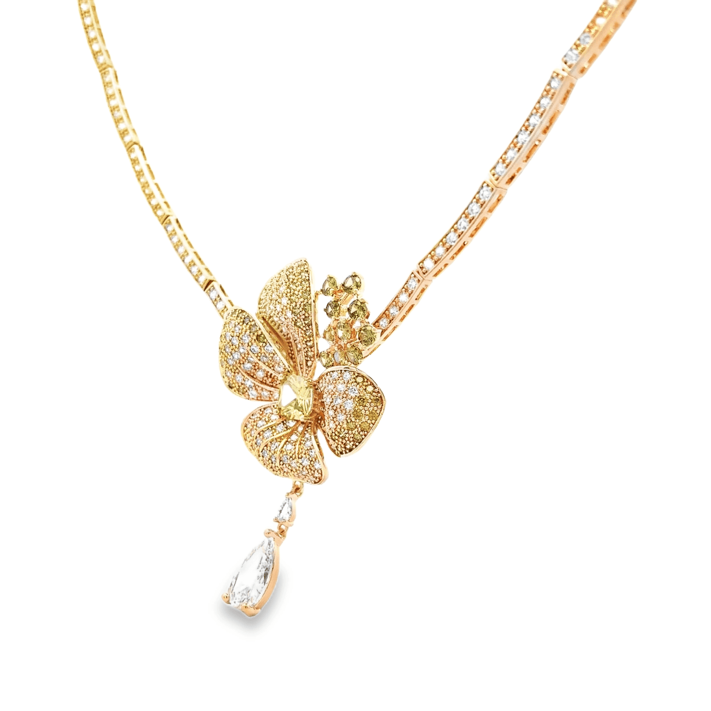 Elegant Floral Pendant Necklace