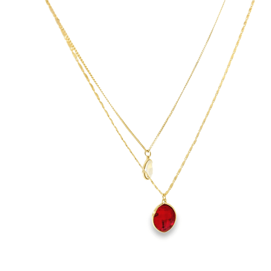Elegant Layered Gold Pendant