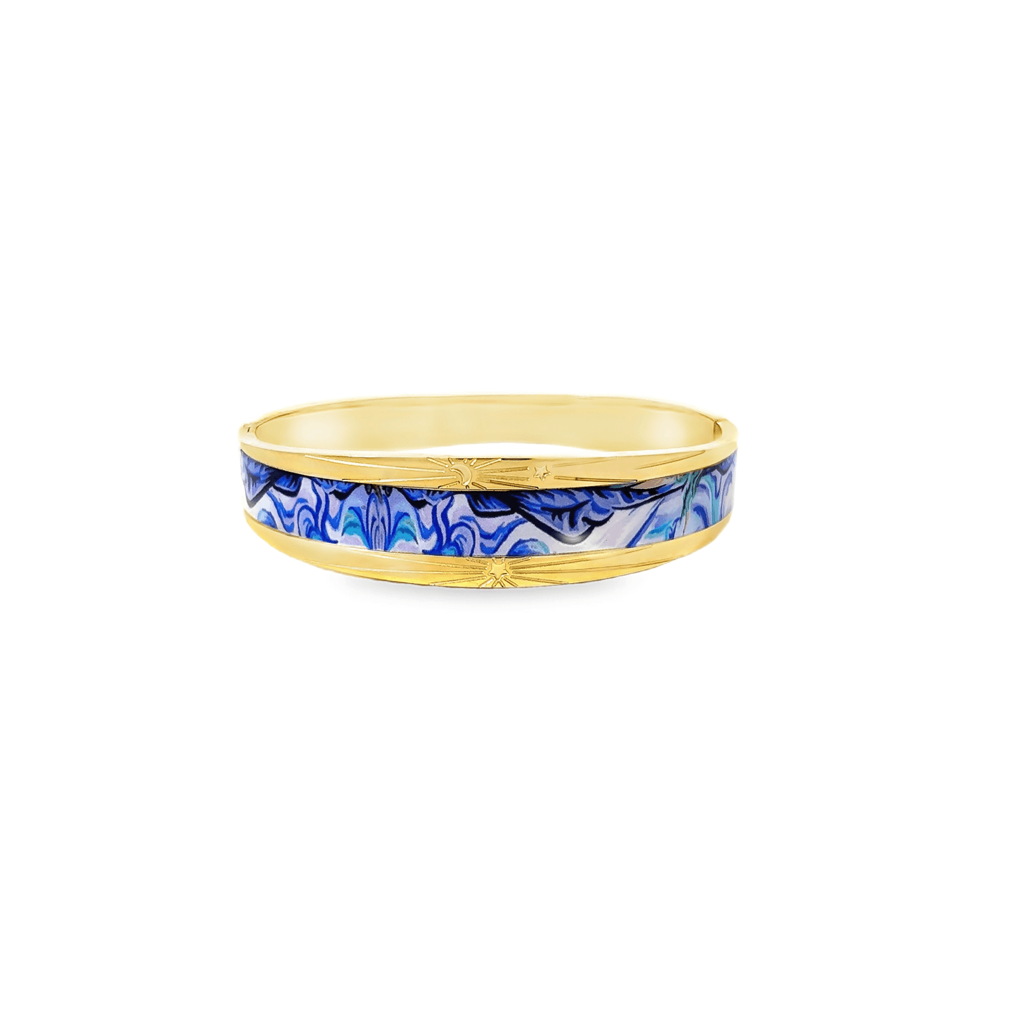 Elegant Gold and Blue Bracelet