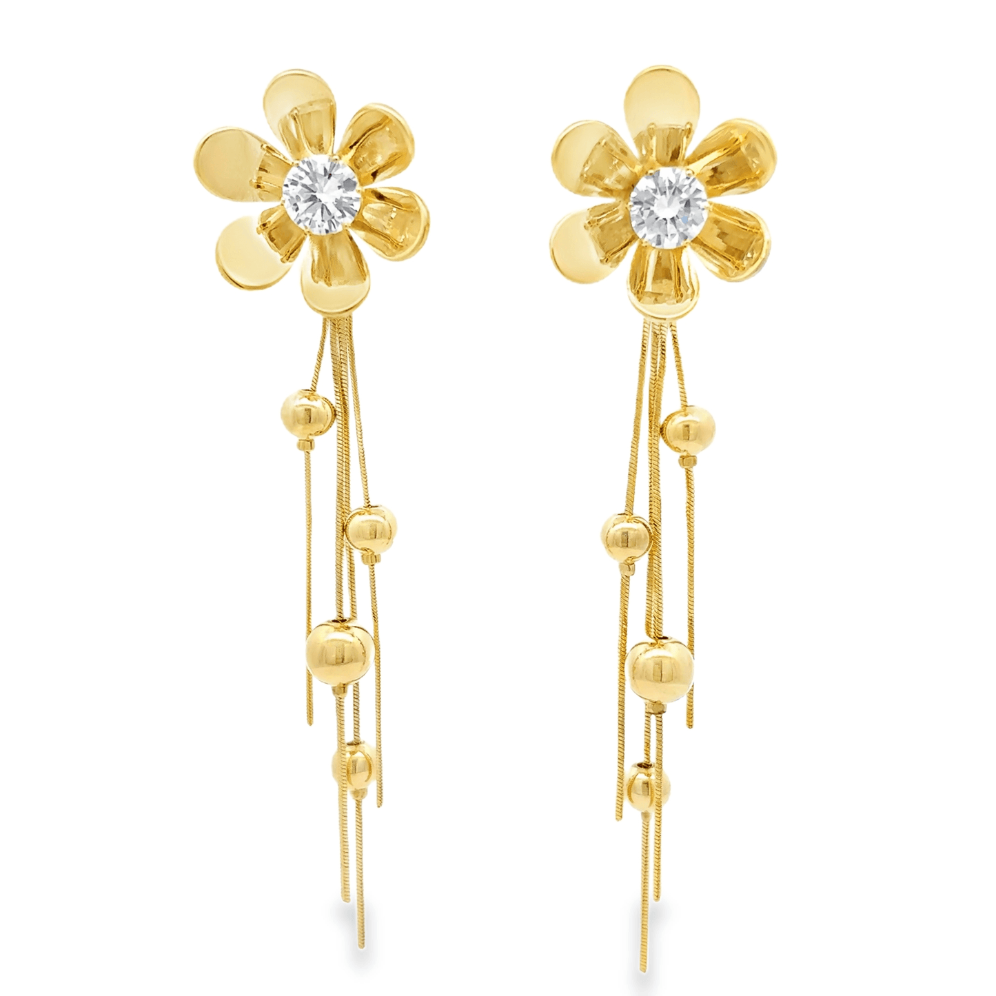 Elegant Floral Drop Earrings