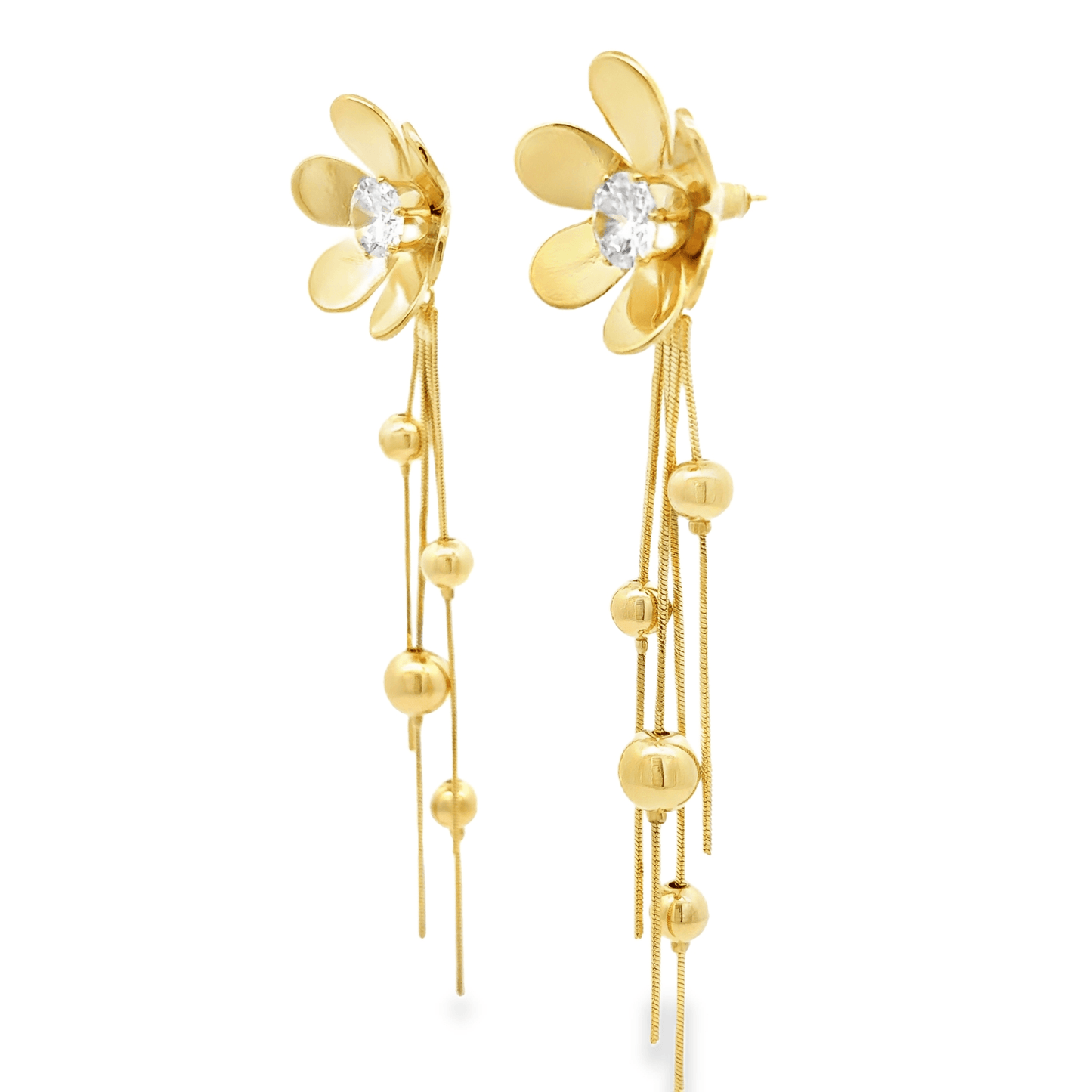 Elegant Floral Drop Earrings