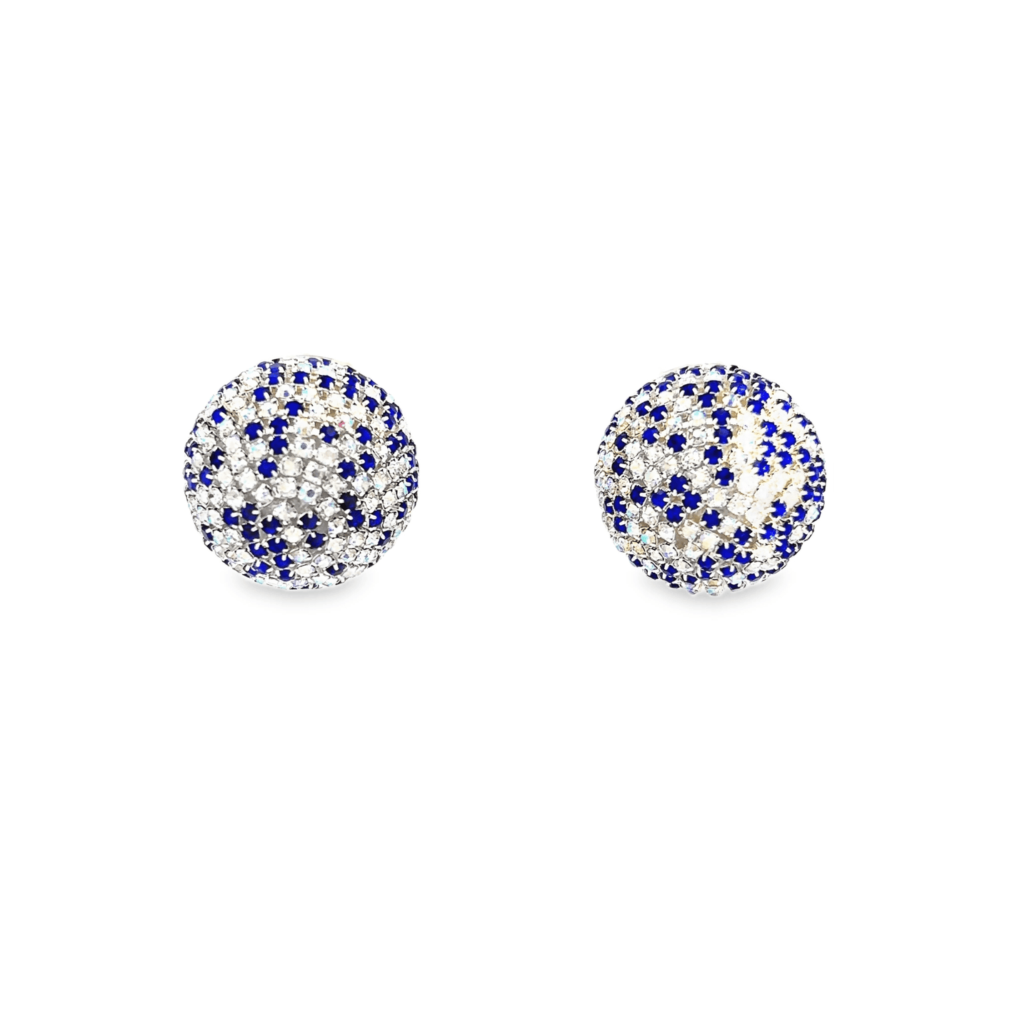 Elegant Blue and Silver Earrings
