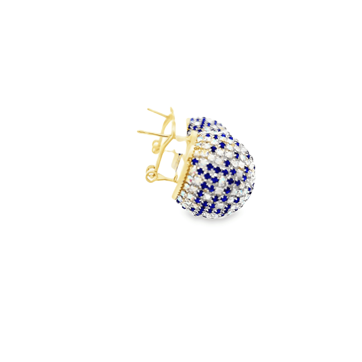 Elegant Blue and Silver Earrings