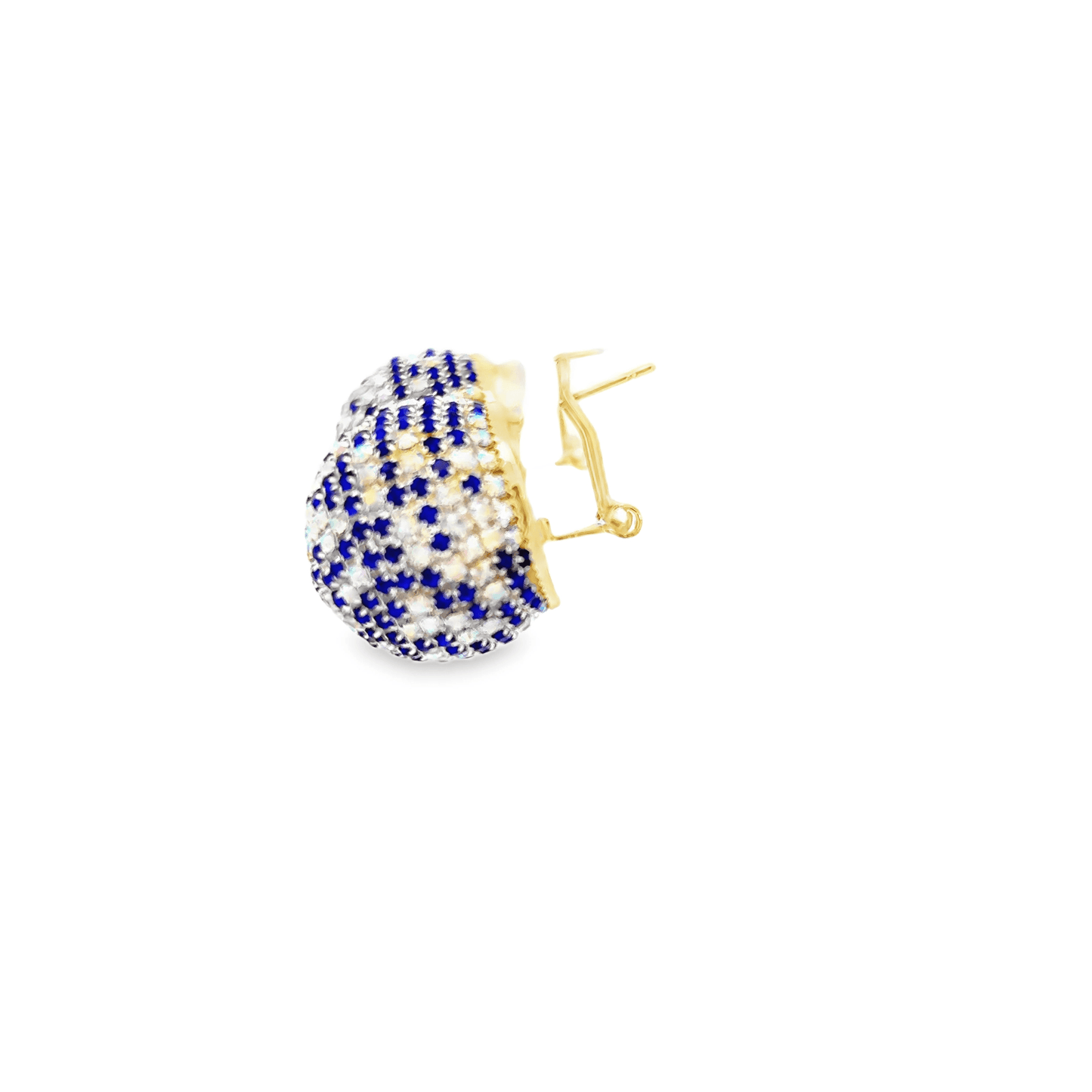 Elegant Blue and Silver Earrings