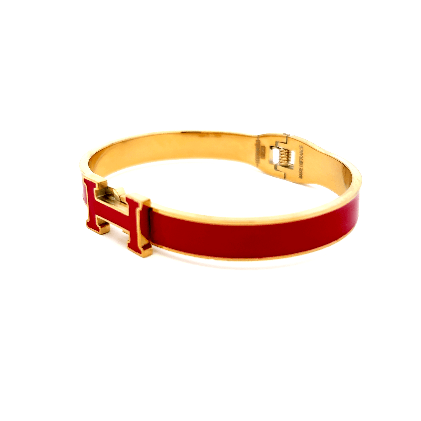 Stylish Red and Gold Bracelet