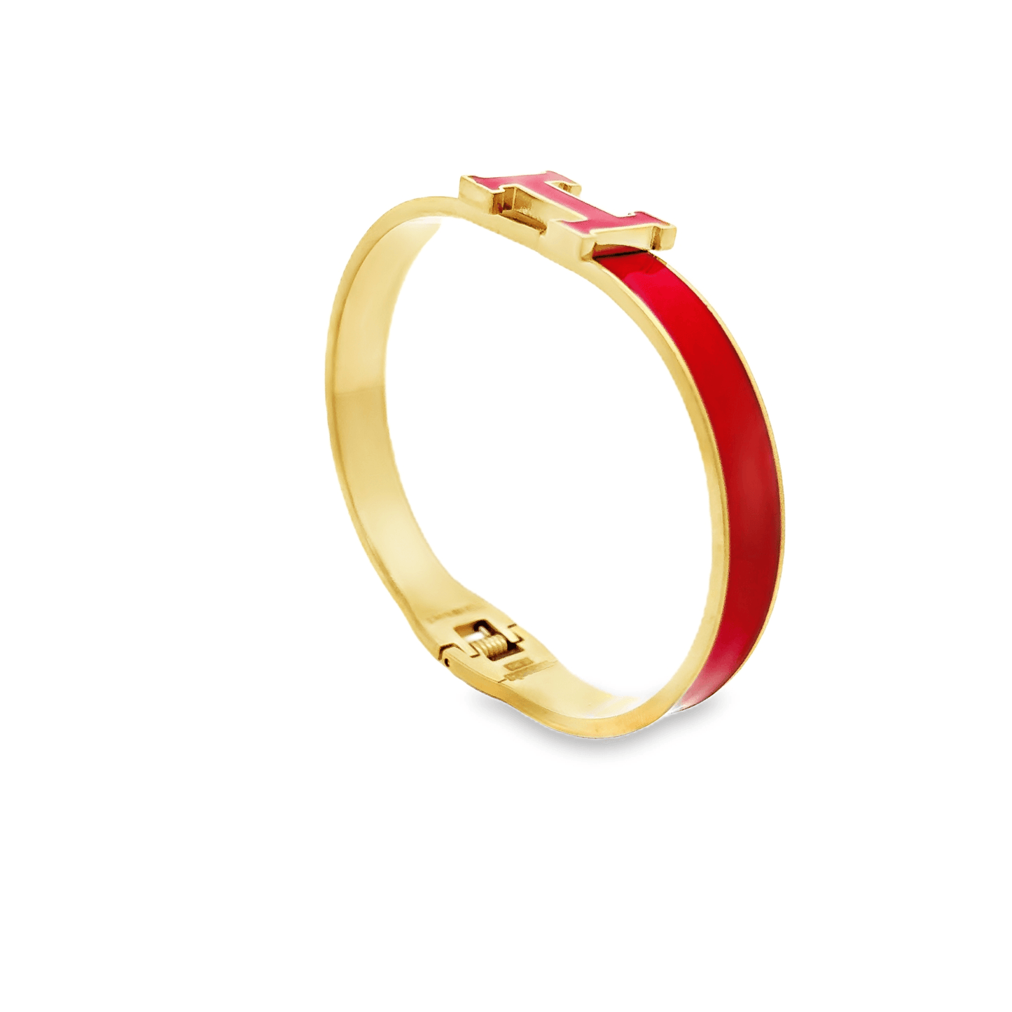 Stylish Red and Gold Bracelet