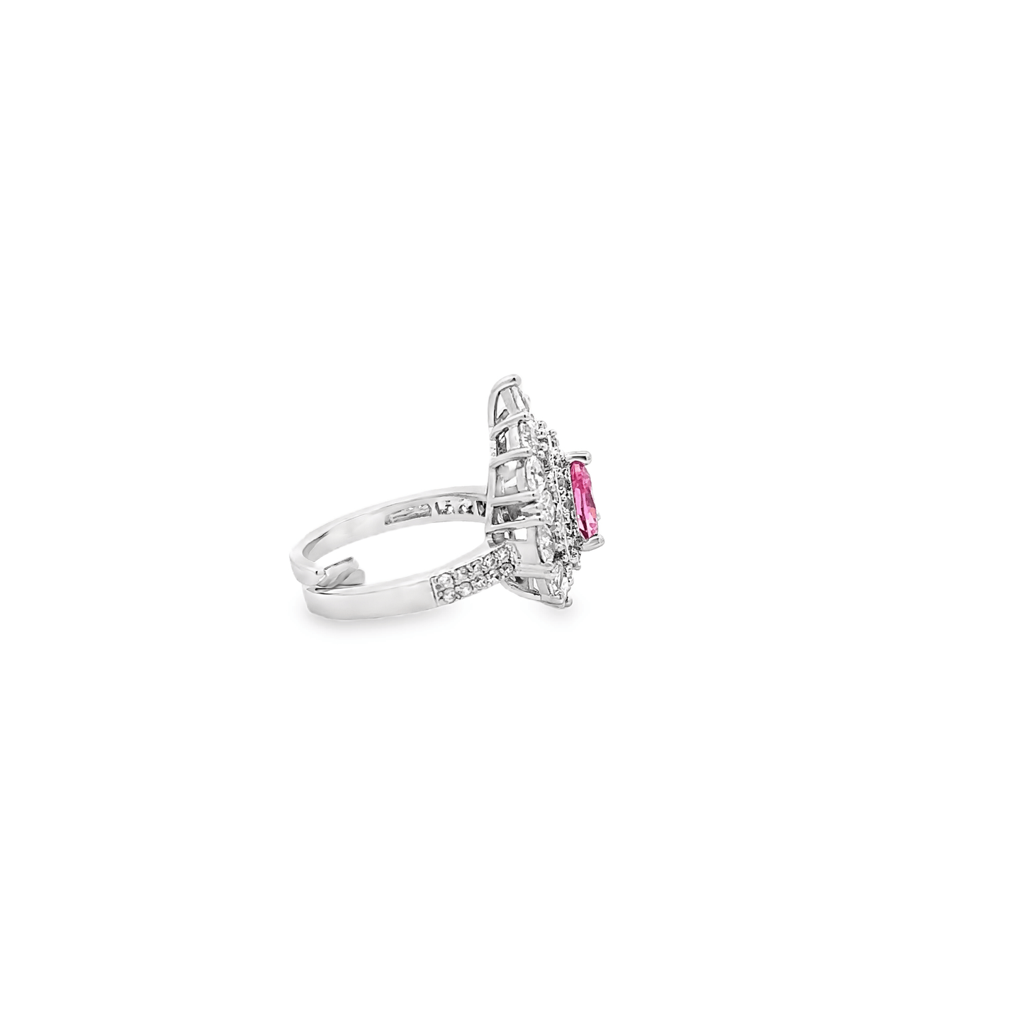 Stunning Pink Sehrova Crystal Ring