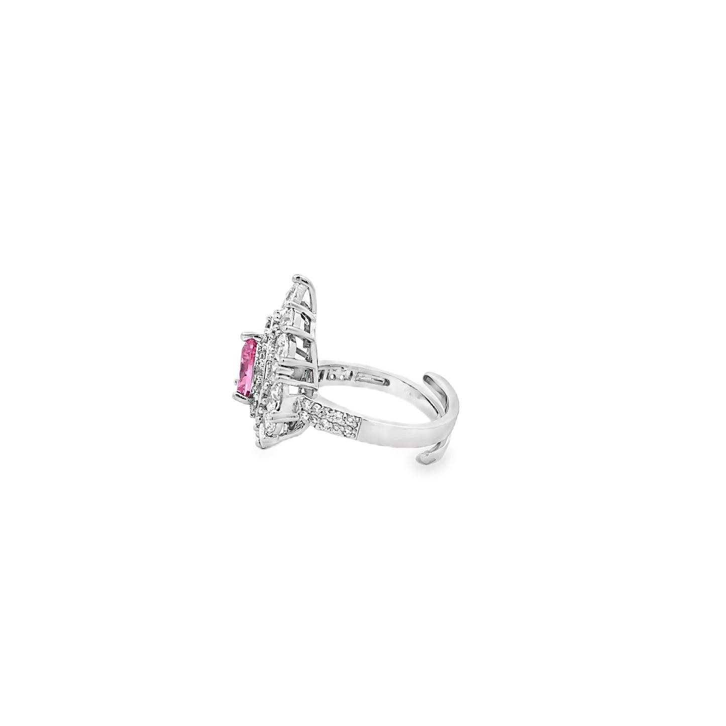 Stunning Pink Sehrova Crystal Ring