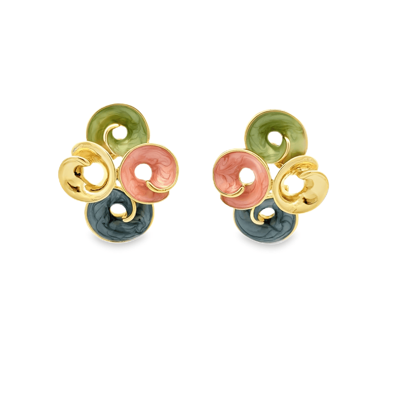Colorful Swirl Pendant Set