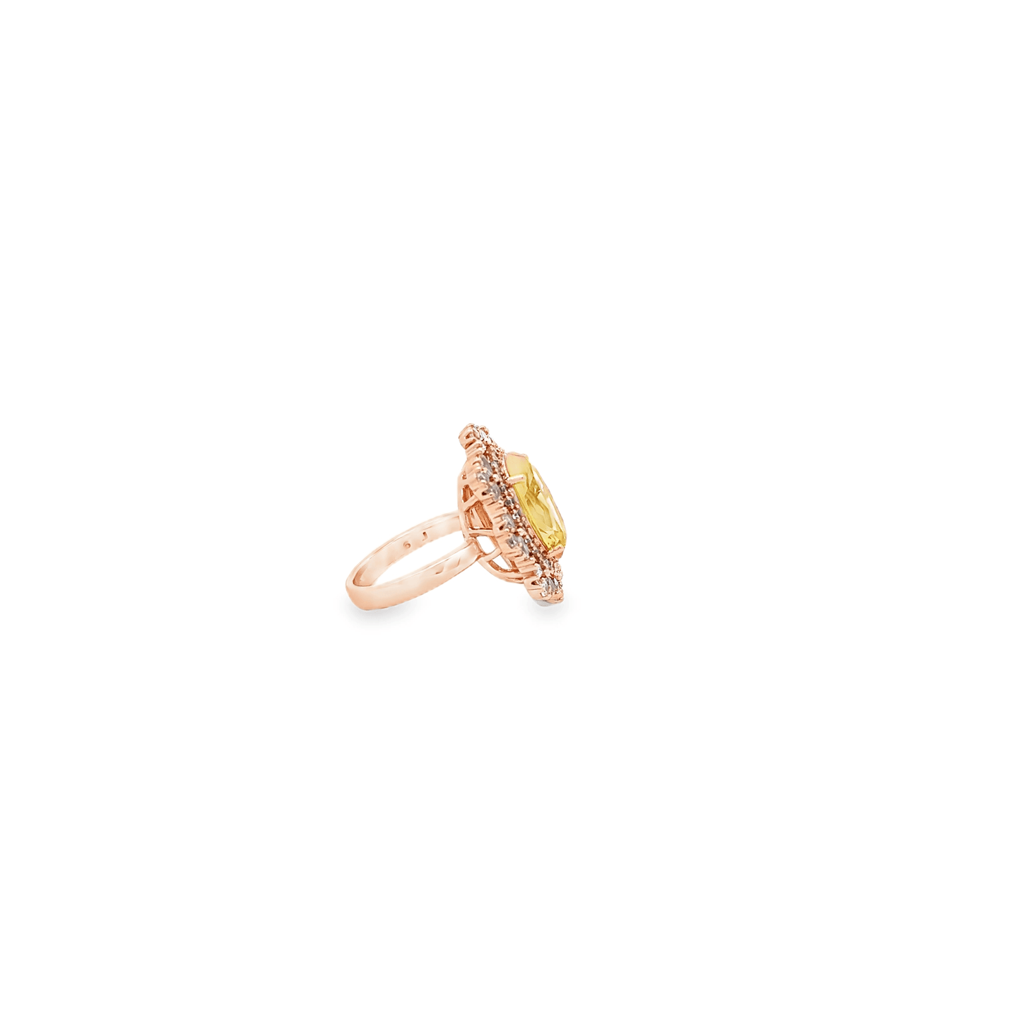 Elegant Yellow Gemstone Ring