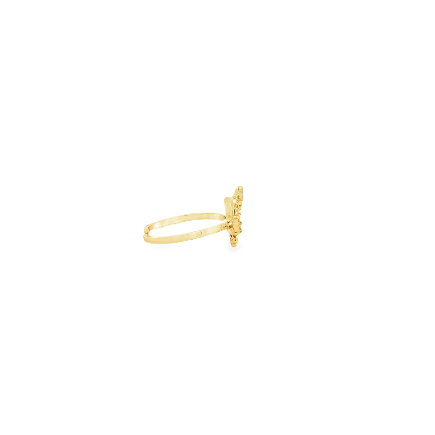Elegant Gold Twin Butterfly Ring