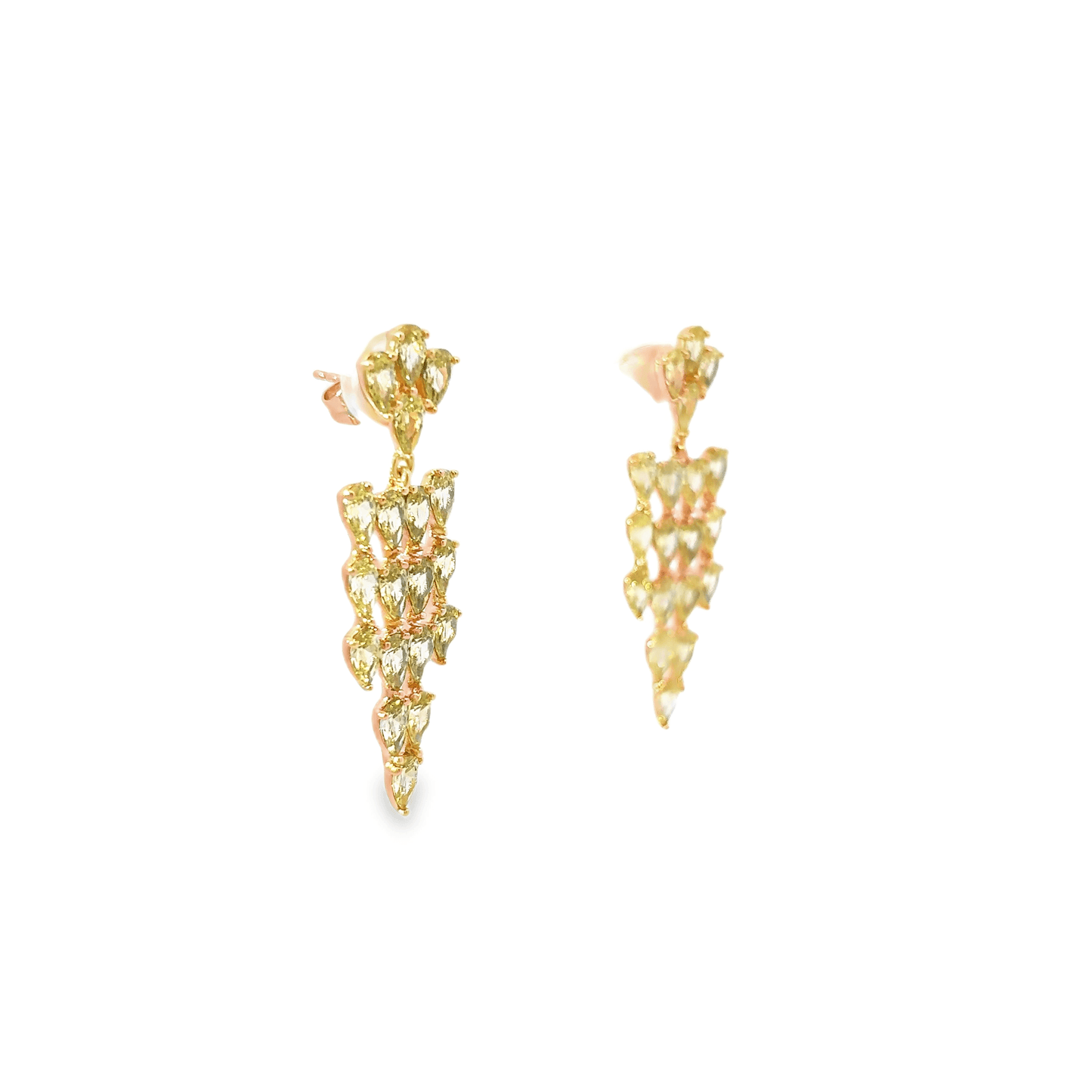 Elegant Green Drop Earrings