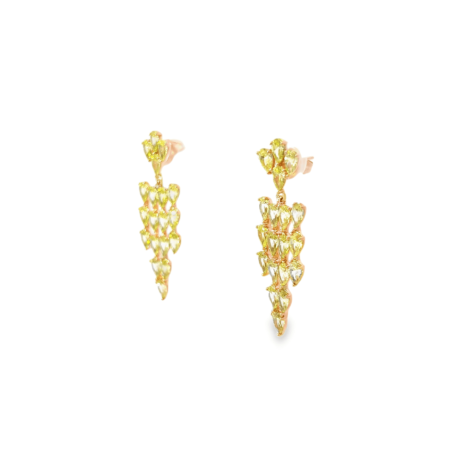 Elegant Green Drop Earrings