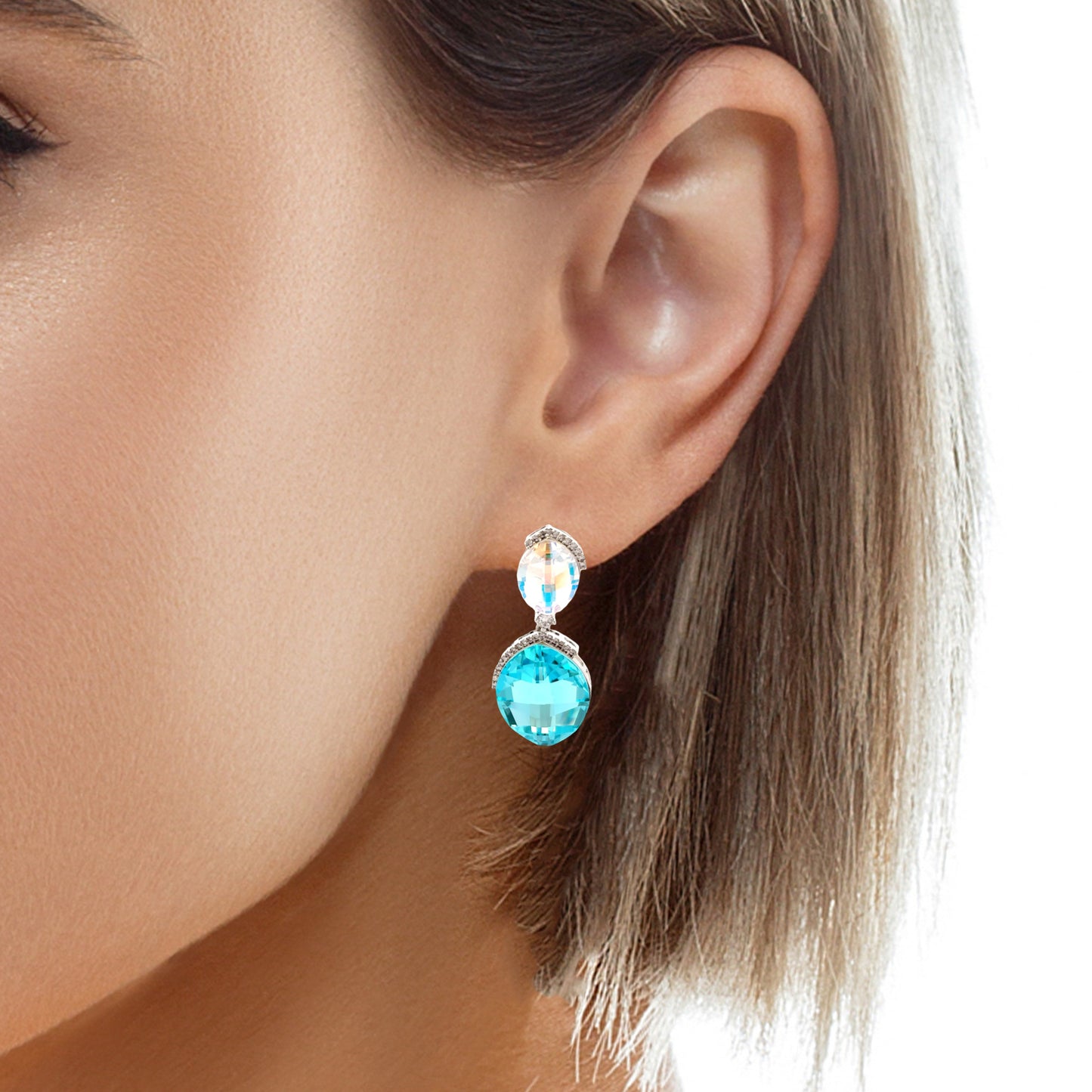 Elegant Turquoise Drop Earrings