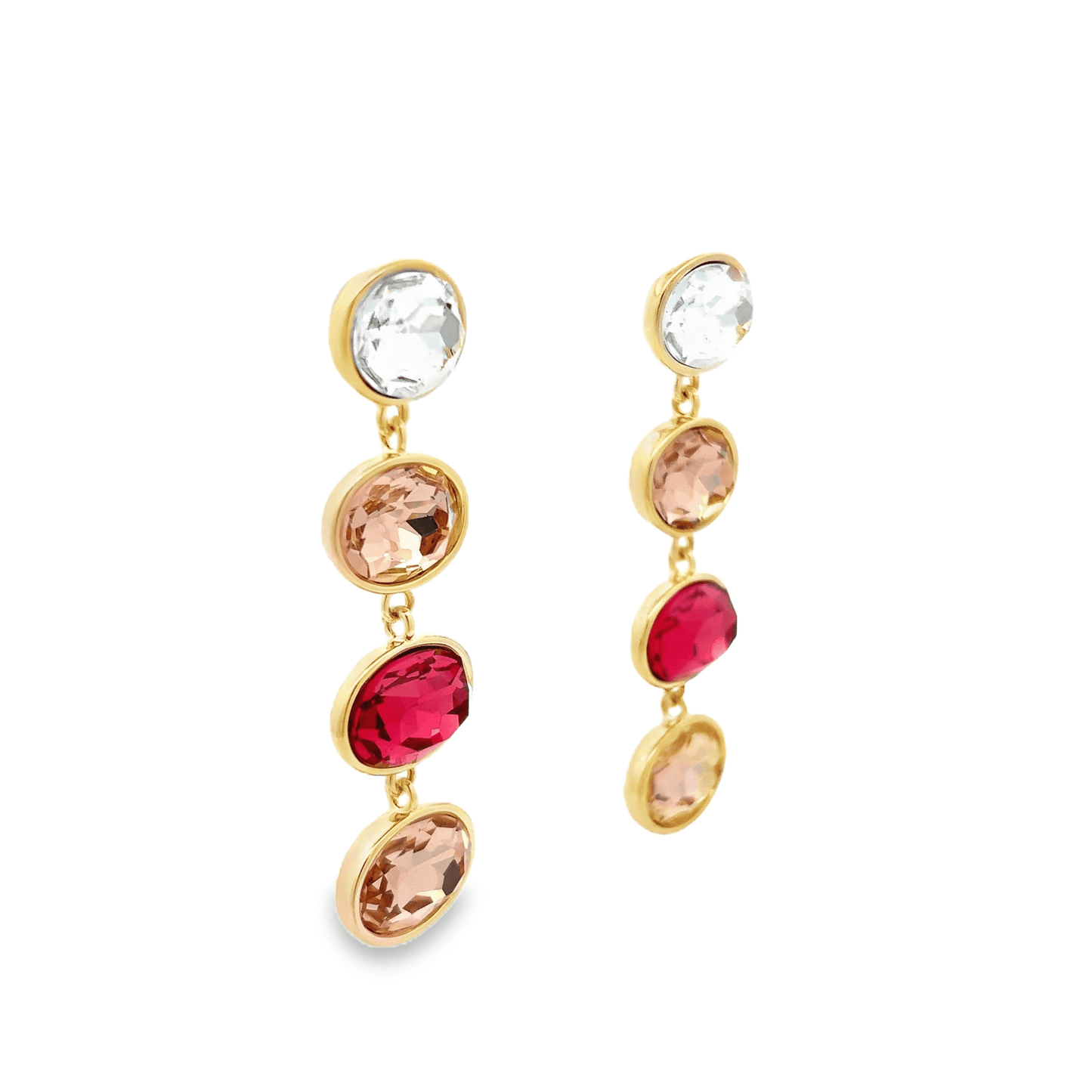 Elegant Multi-Colored Drop Earrings