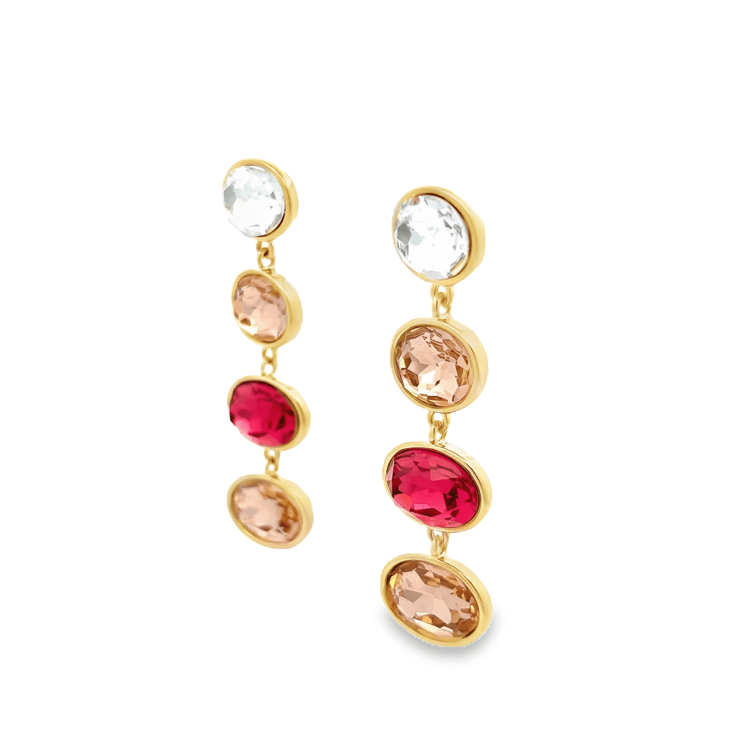 Elegant Multi-Colored Drop Earrings