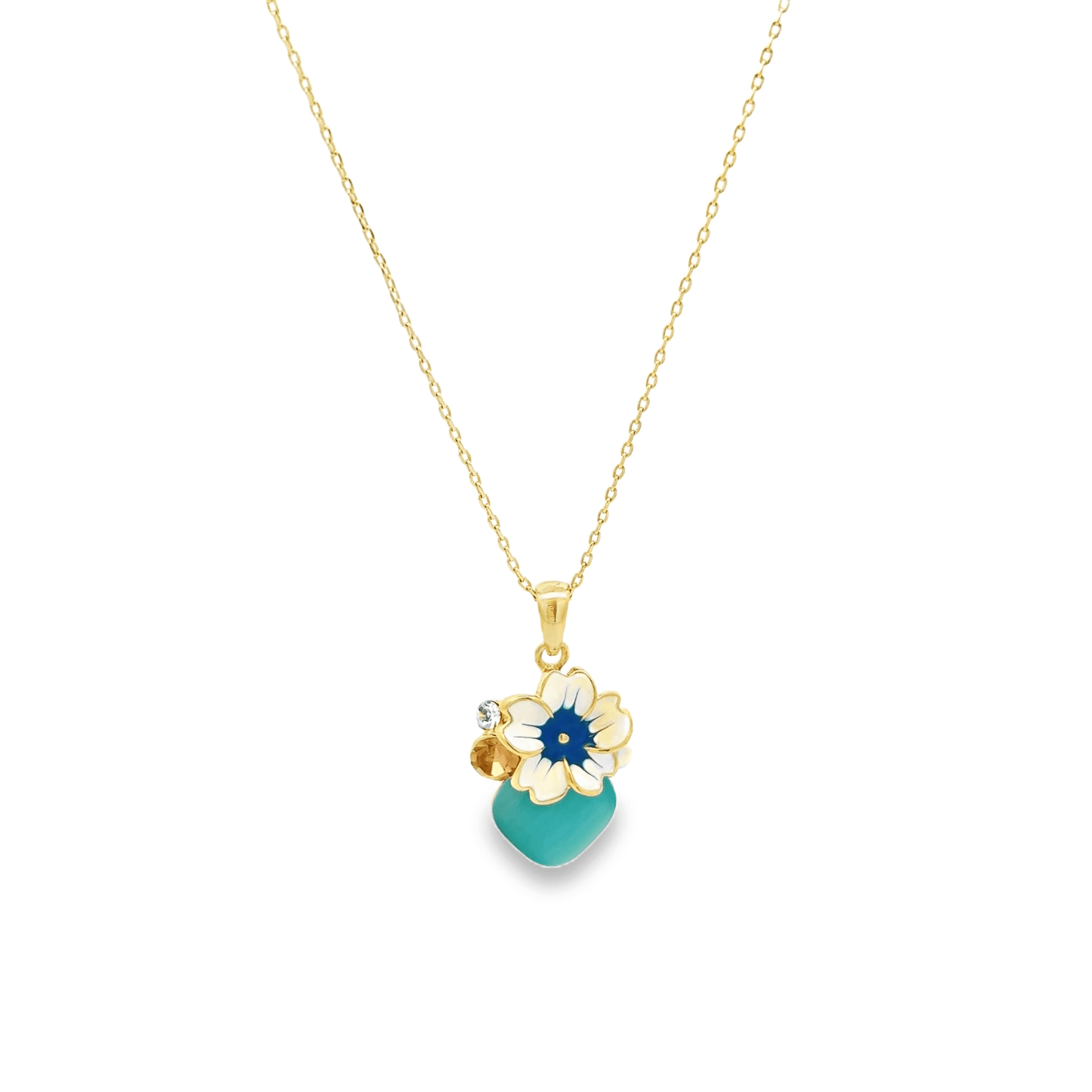 Charming Floral Pendant Necklace
