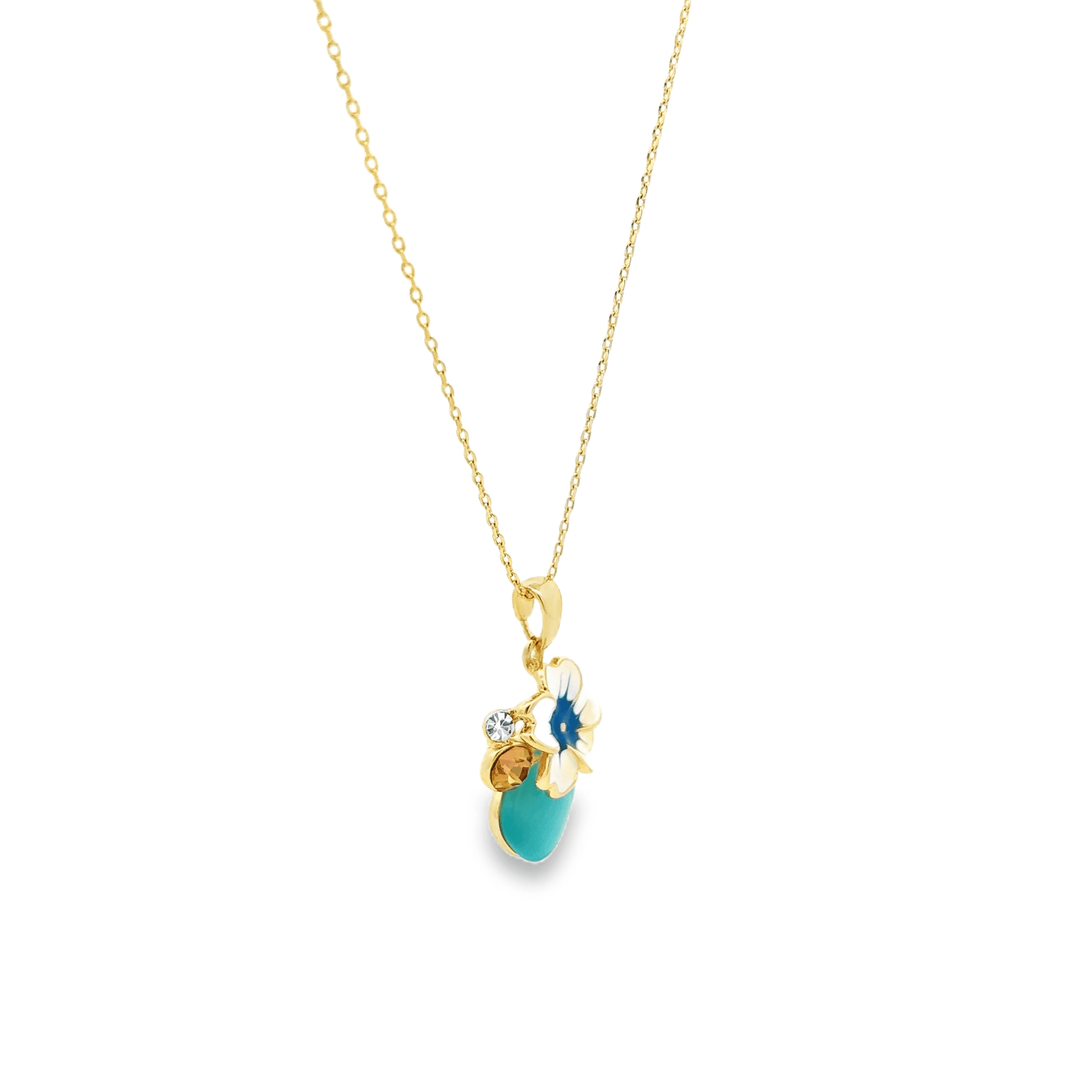 Charming Floral Pendant Necklace