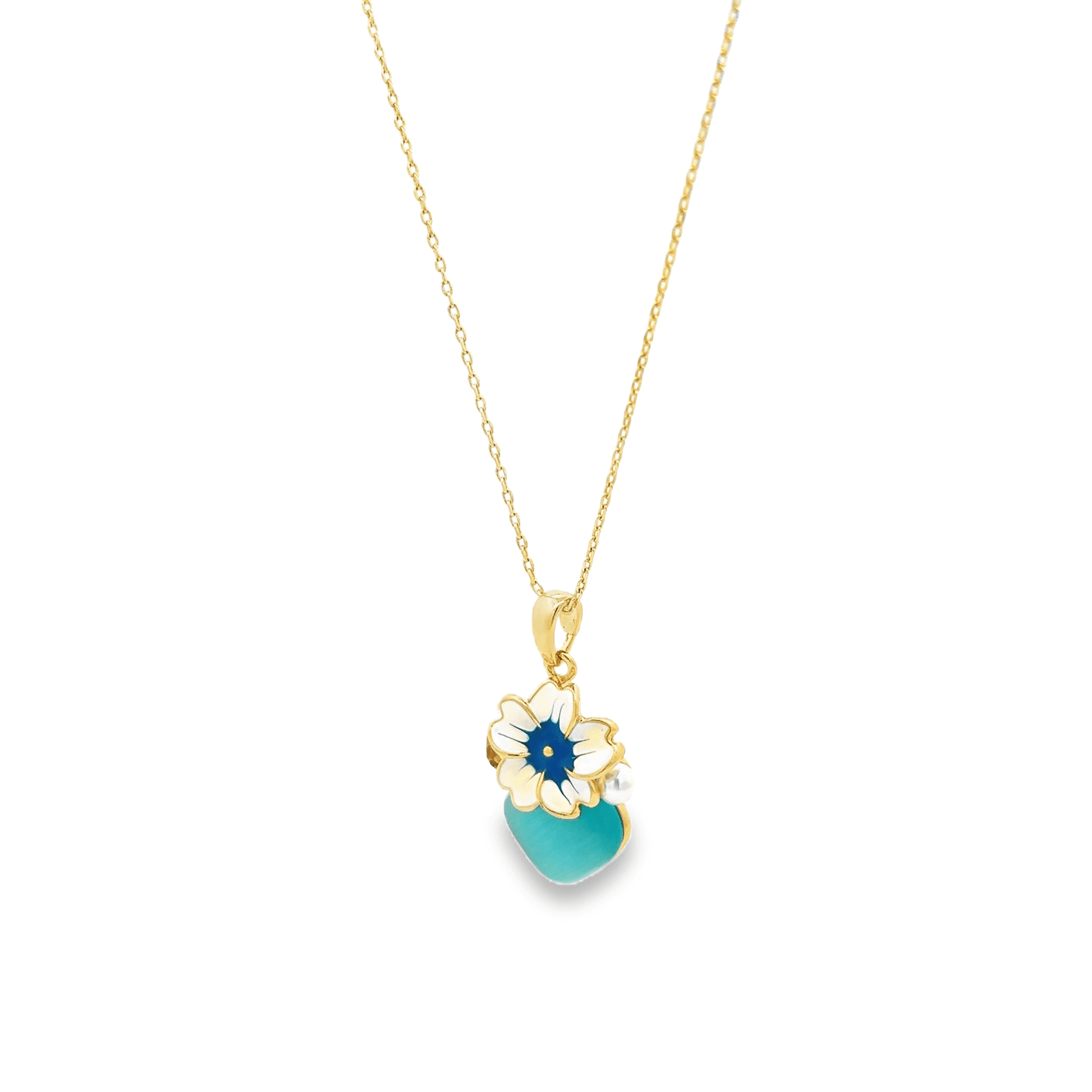 Charming Floral Pendant Necklace