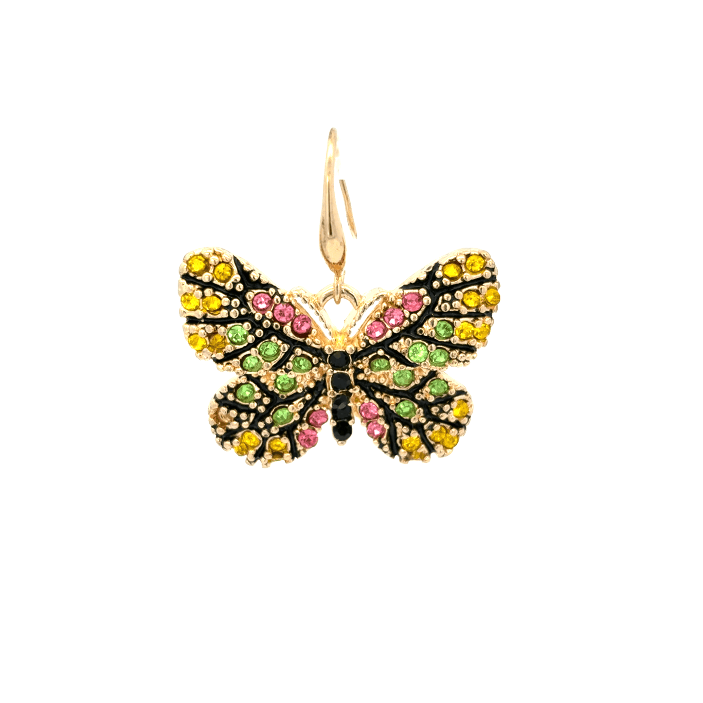 Gold Dangle Earrings with Citrine Cabochon Gemstones