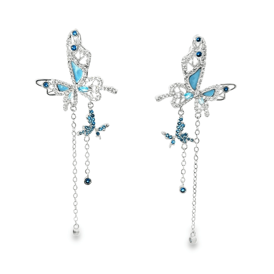 Elegant Butterfly Drop Earrings