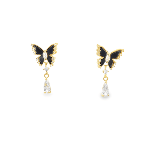Elegant Butterfly Drop Earrings