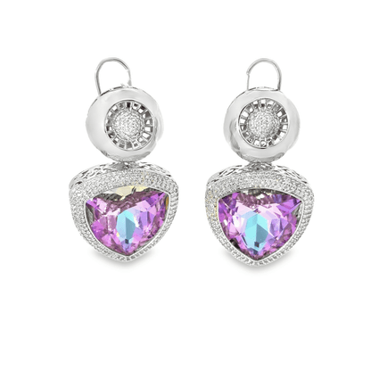 Elegant Lavender Sehrova Crystal Necklace