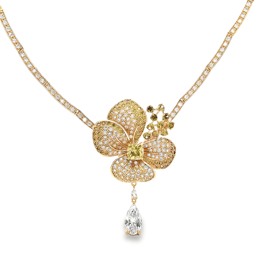Elegant Floral Pendant Necklace