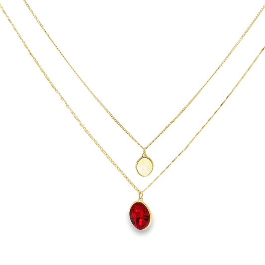 Elegant Layered Gold Pendant