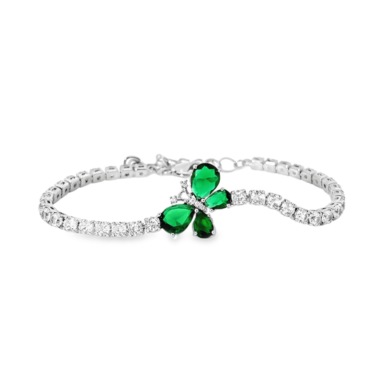 Elegant Green Butterfly Bracelet