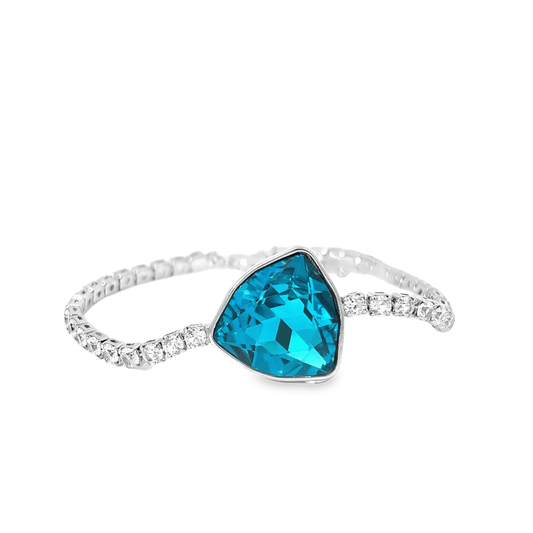 Elegant Turquoise Crystal Bracelet