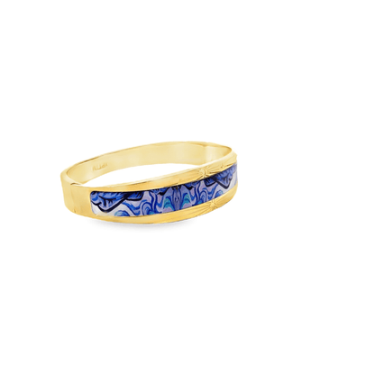 Elegant Gold and Blue Bracelet