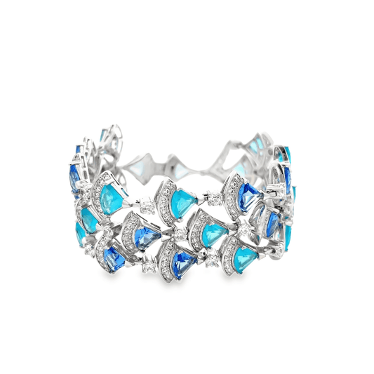 Blue Semi Precious Bracelet