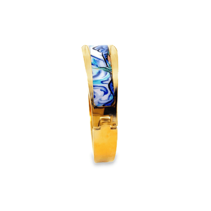 Elegant Gold and Blue Bracelet