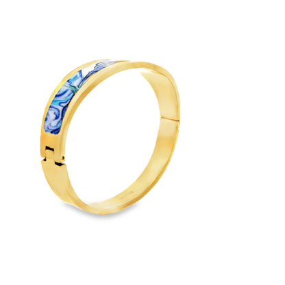 Elegant Gold and Blue Bracelet