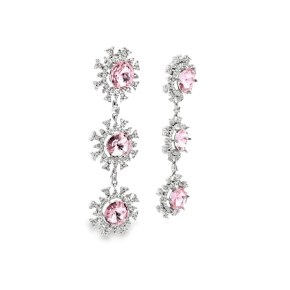 Elegant Pink Drop Earrings