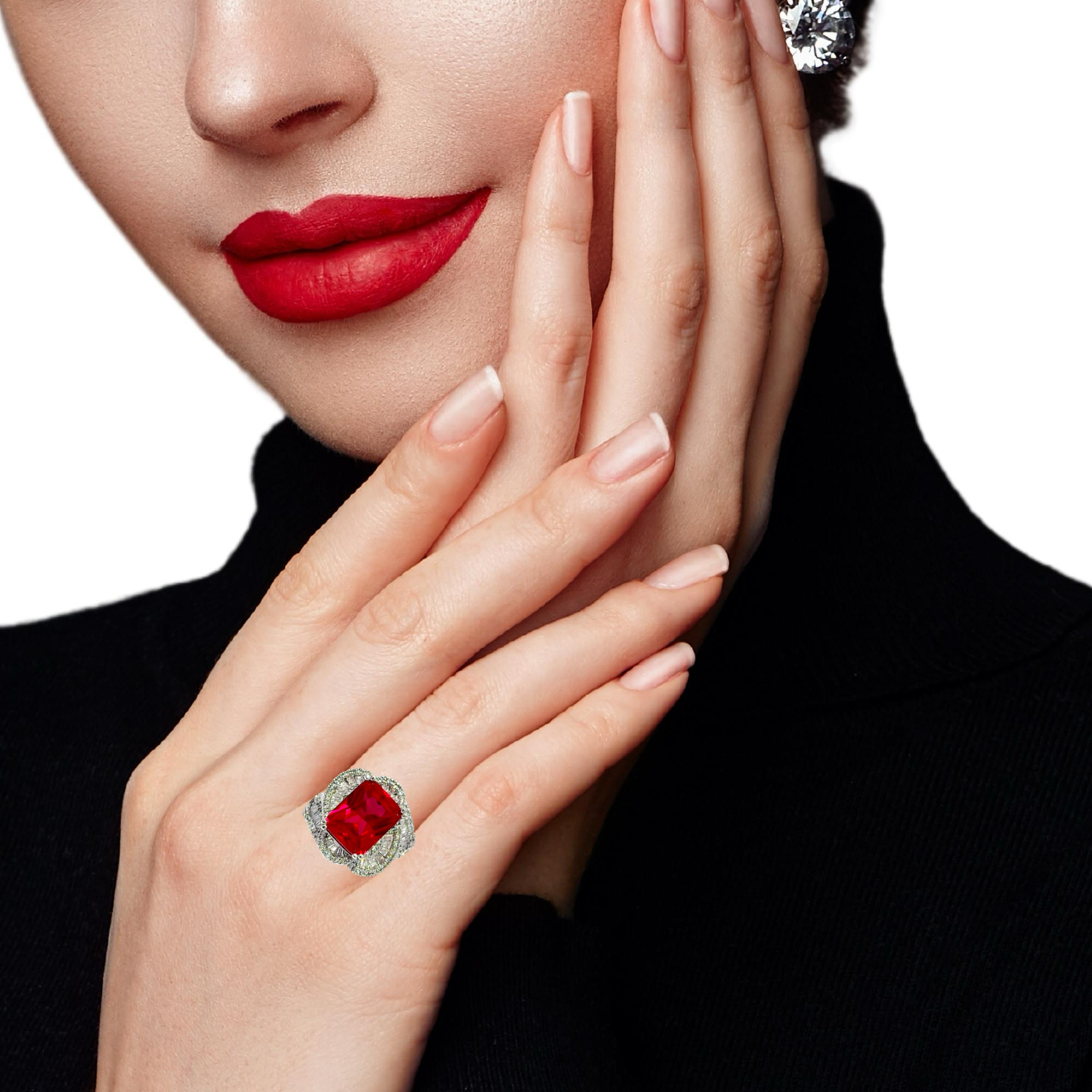 Stunning Ruby and Diamond Ring