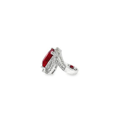 Stunning Ruby and Diamond Ring