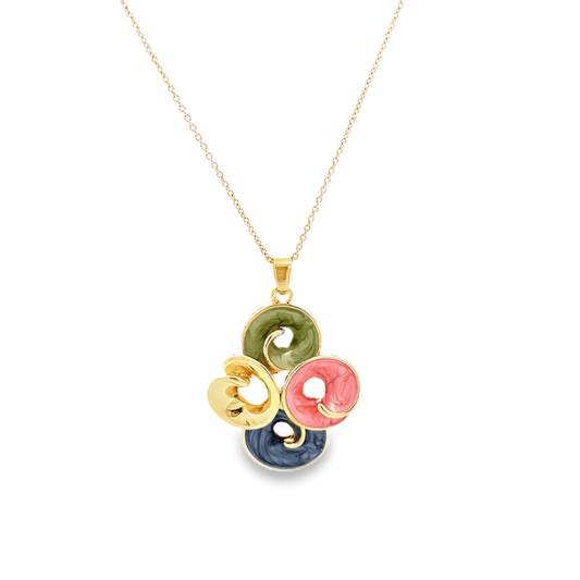 Colorful Swirl Pendant Set