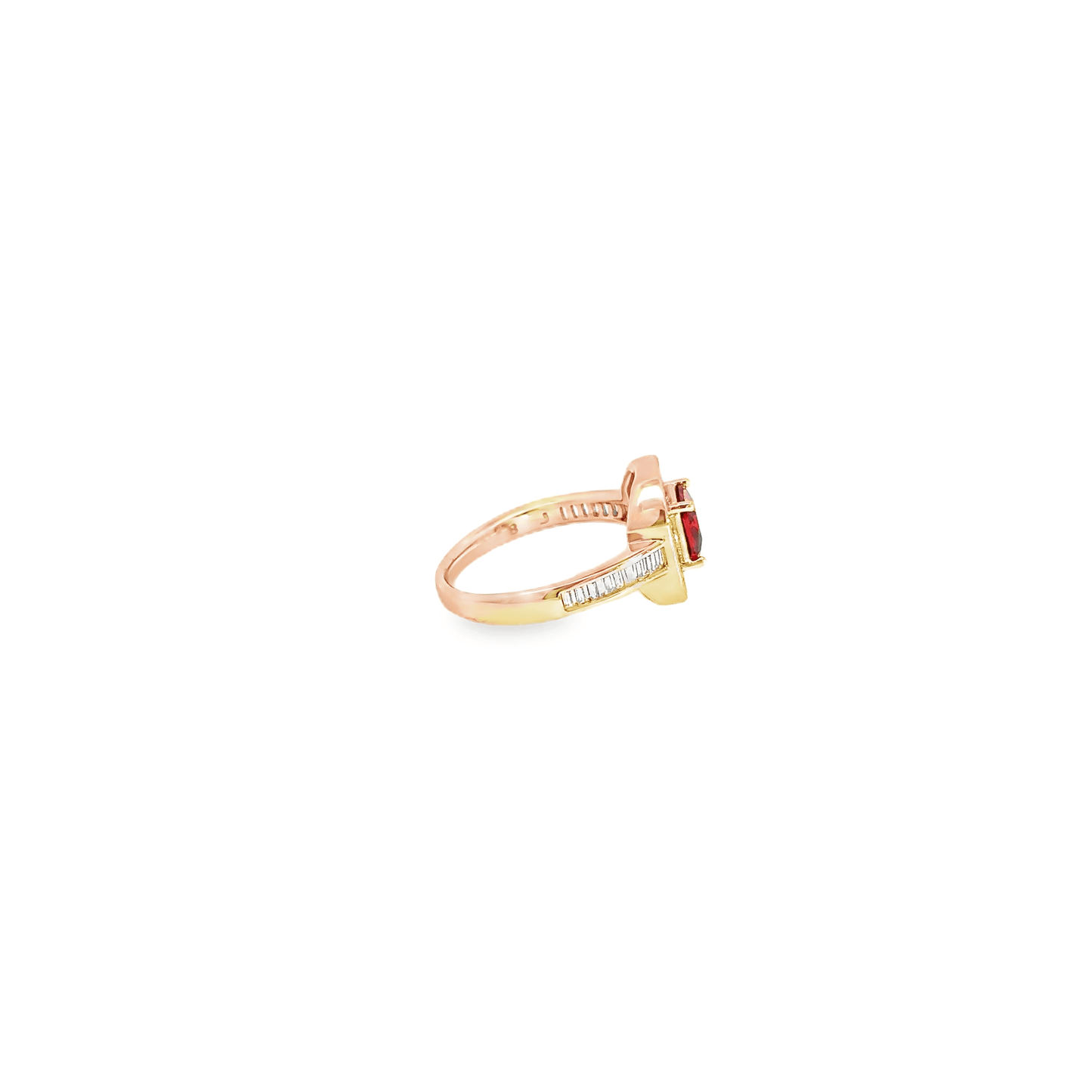Elegant Ruby and Diamond Ring